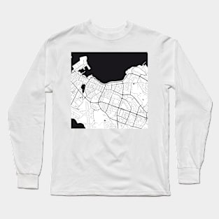 Reykjavik Map City Map Poster Black and White, USA Gift Printable, Modern Map Decor for Office Home Living Room, Map Art, Map Gifts Long Sleeve T-Shirt